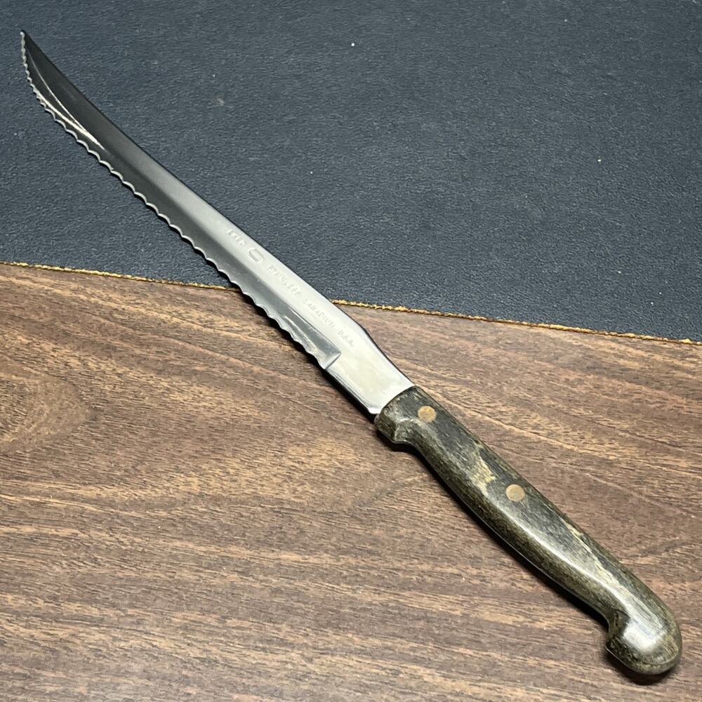 Vintage EKCO Stainless Vanadium Carving Knife 13” U.S.A. 7.25” Cutting Edge. 6A